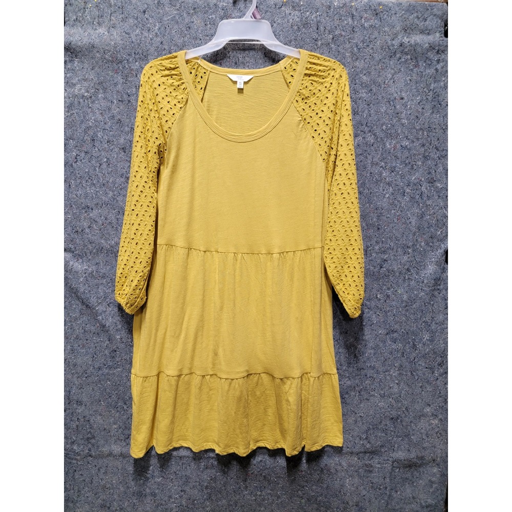 Time & Tru Eyelet Knit‎ Dress Golden Torch Size 20